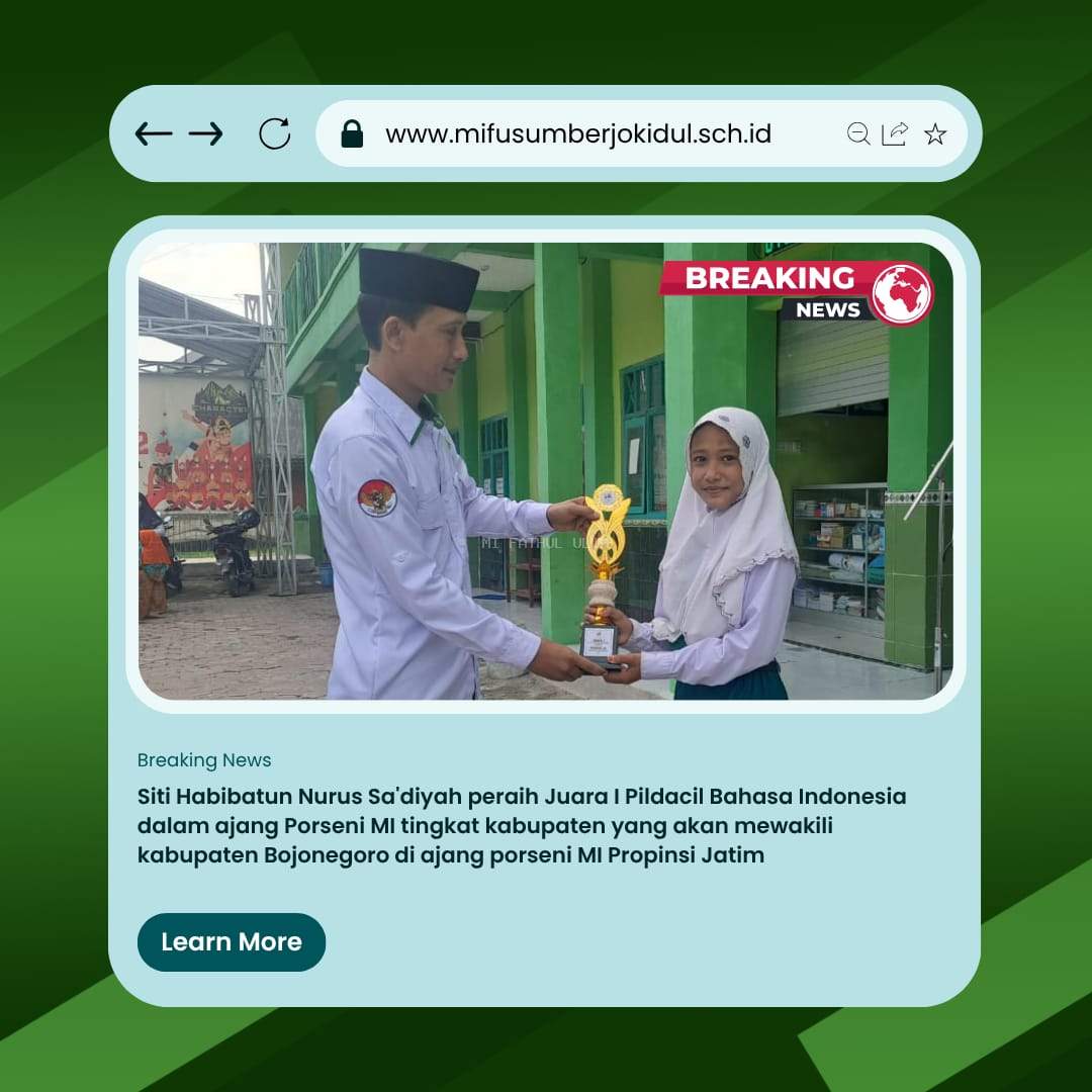Mbak Habibah Siswa MIFU Sumsel berhasil Penjuarai Porseni Kabupaten dan Siap Berkompetisi di ajang Porseni Provinsi Jatim